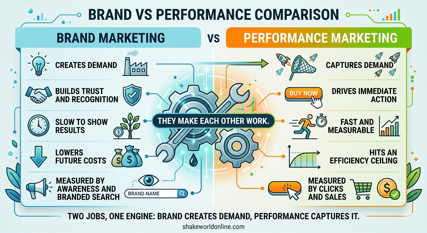Brand vs performance marketing